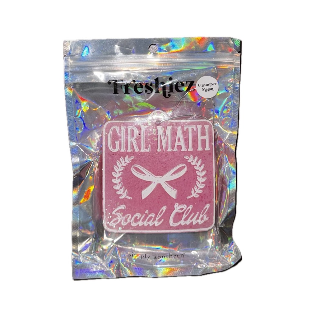 Simply Southern Girl‎ Math Social Club Car Freshie Air Freshener Cucumber Melon